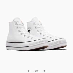 Chuck Taylor All Star Lift Platform Canvas - White Hightop Converse